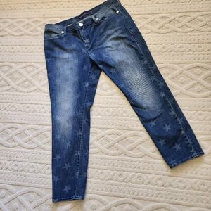 STAR  Patterned Blue Jeans